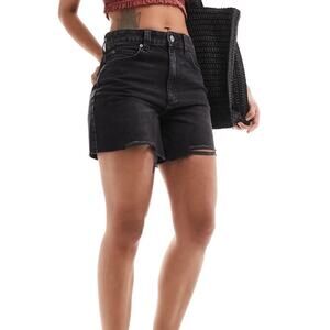 Asos Design Denim Dad Shorts Sz 6